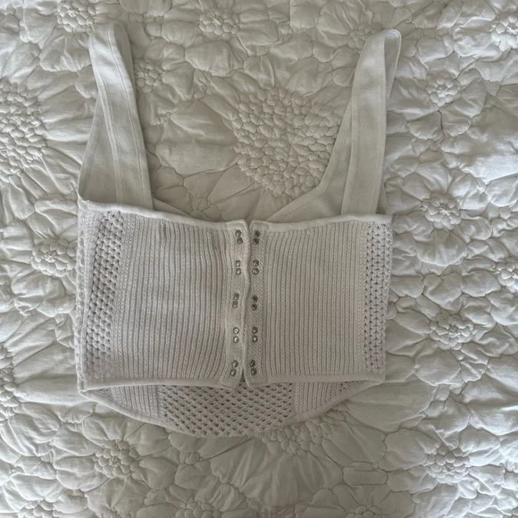 UO Zelma Knit Corset Tank Top - Picture 4 of 5